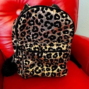 Justice Sequin Leopard Backpack
